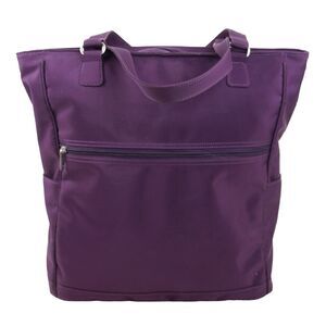 LARGE ELLINGTON PURPLE NYLON DOUBLE HANDLES SHOULDER BAG HANDBAG TOTE HOBO PURSE